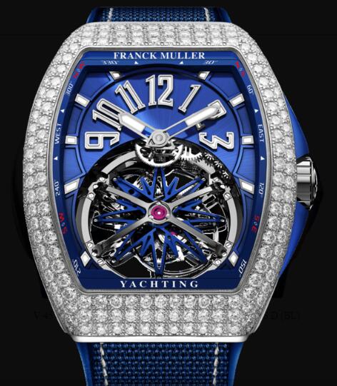 Review Franck Muller Gravity Yachting Watches for sale Cheap Price V 45 T GR CS D (BL) OG